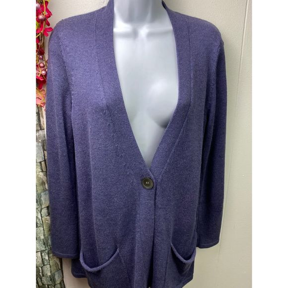 J,JILL Wool blended Cardigan ff - Picture 6 of 7